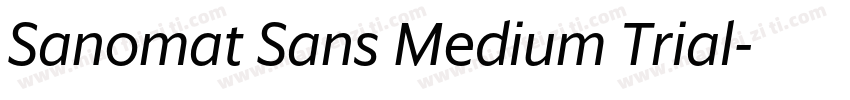 Sanomat Sans Medium Trial字体转换